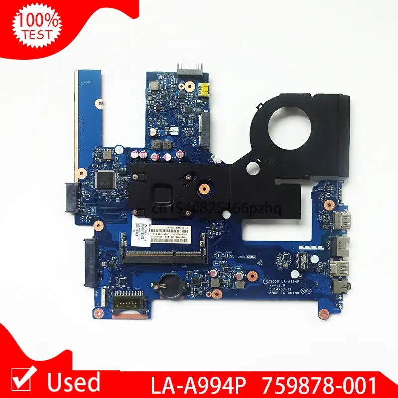 

Used ZSO50 LA-A994P 759878-601 759878-501 759878-001 For HP Pavilion 15-R Laptop Motherboard