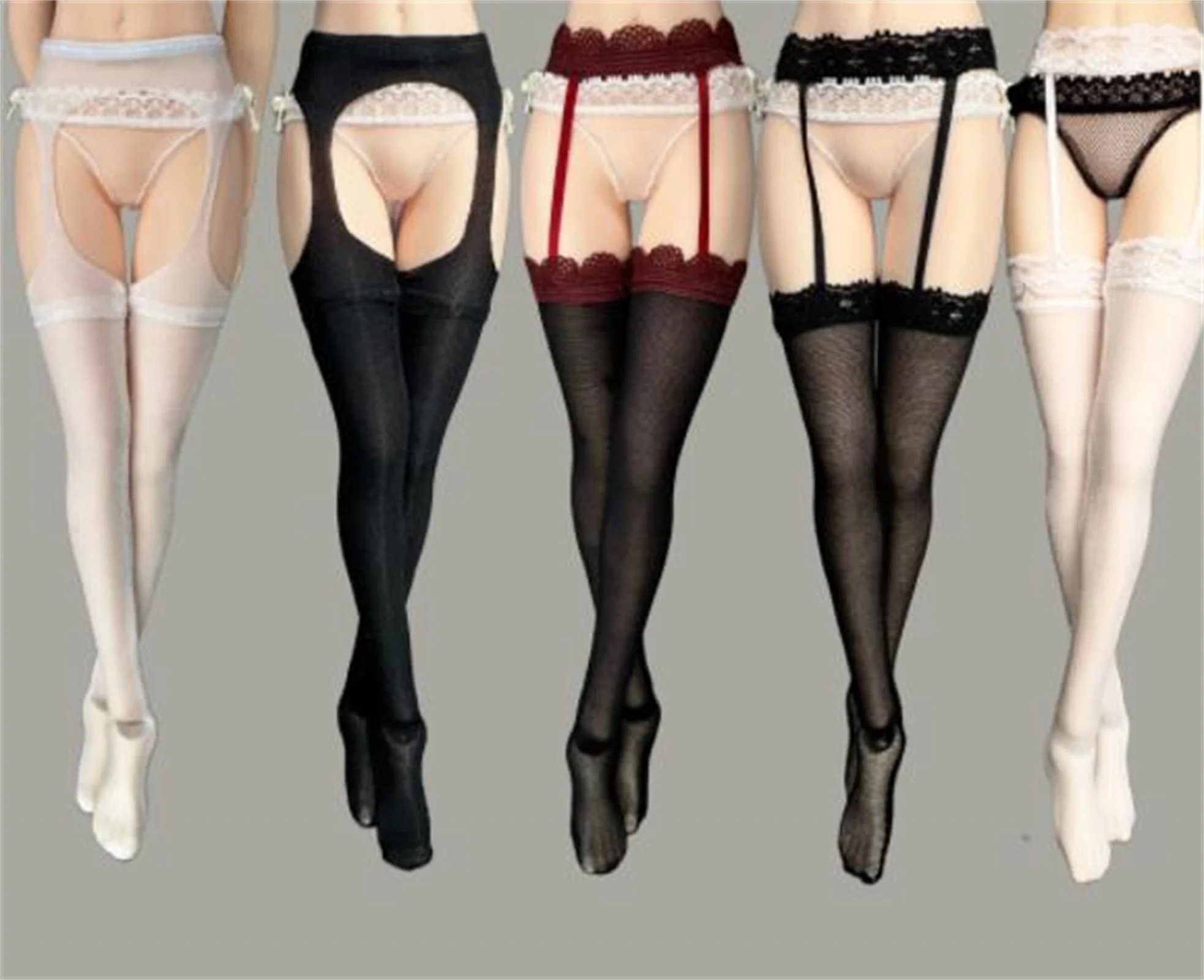 

CJG-066 1/6 Sexy Suspender Jumpsuit Stockings Fit 12in Body Figures clothes Model For 12" TBl PH figure Soldier Action Figure