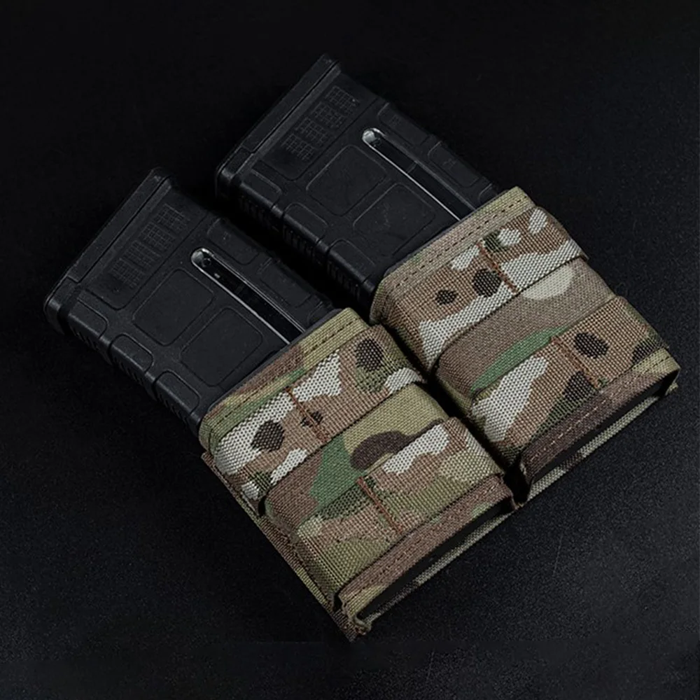 Duplo 556 revista bolsa m4 rifle ar15 shorty mag transportadora kydex cunha inserção kywi titular implantação rápida airsoft engrenagem