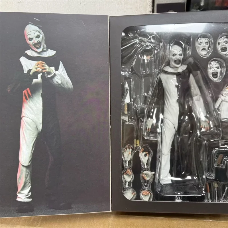 Neue NECA Art The Clown Figur, Damien Leones Terrifier Actionfigur, Modellspielzeug mit Beweglichen Gelenken, Neujahrs-Geschenk – Detail 1