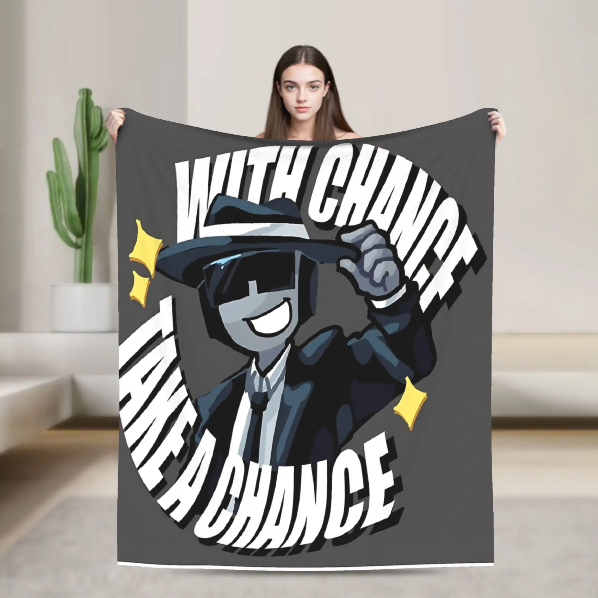 Forsaken Take A Chance Blanket  Soft Warm Aesthetic Plush Bedding Throws For Bedroom Picnic Flannel Bedspread Bed Cover