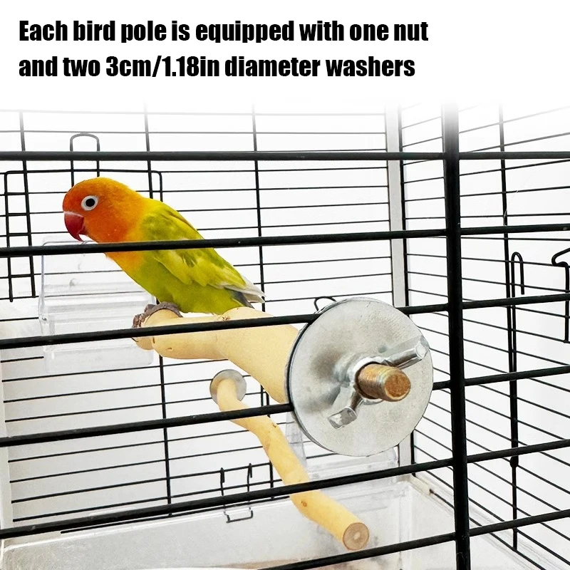 Natural Parrot Wood Fork Branch Perch Image 3
