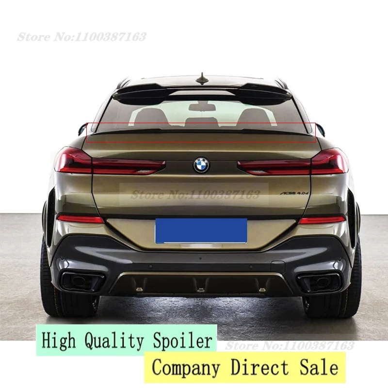 

For BMW X6 G06 Series 2020 2021 Rear Spoiler Trunk Boot Lip Wing Carbon Fiber / FRP Car Styling