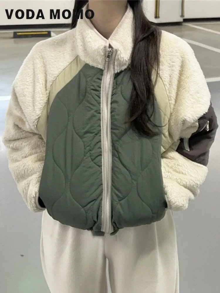 

Korean Style Women Jackets Coat 2023 Autumn Winter Coat Women Versitile Fashion Long Sleeve Ladies Comfortable Cropped Jackets