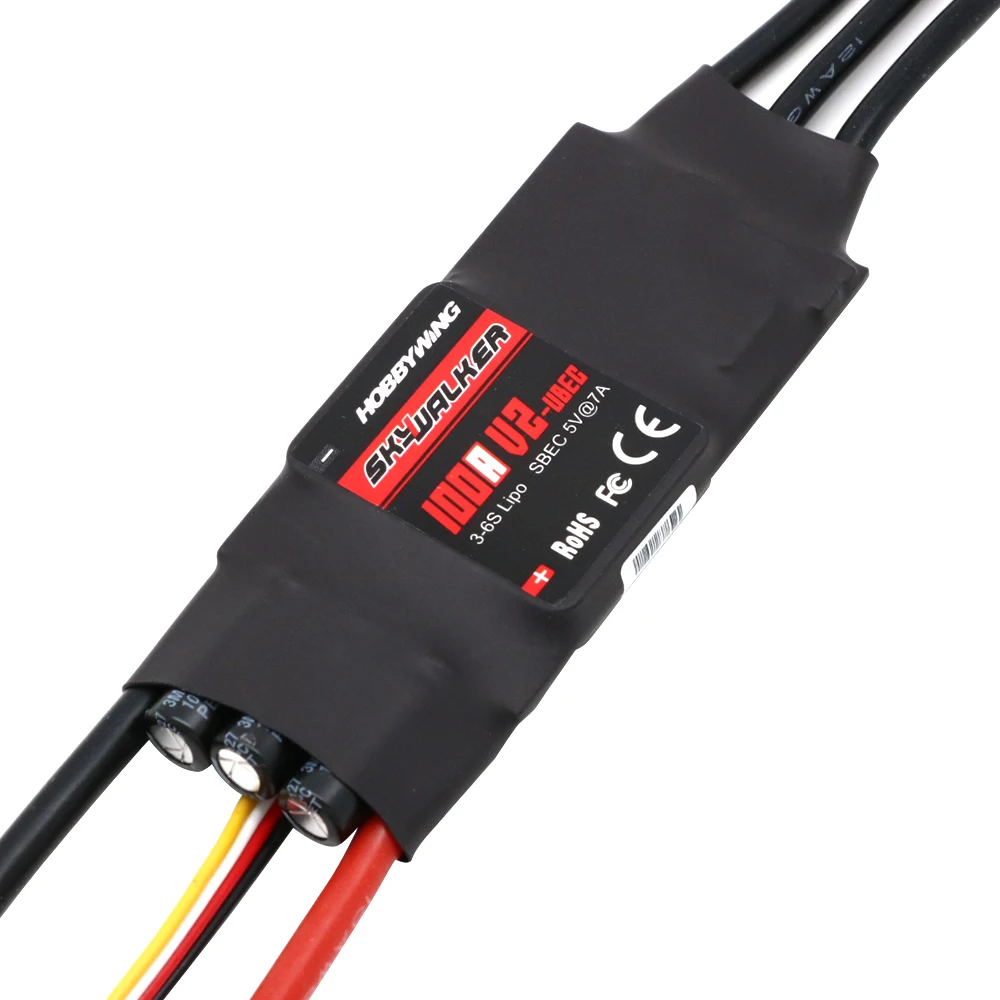 Hobbywing Skywalker 40A 50A 60A 80A 15A 20A 30A 100A 120A V2 regolatore di velocità ESC con UBEC per elicottero RC aeroplani