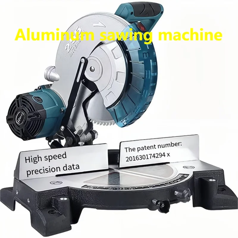 Saw Aluminum Machine 10 Inch 45 Degree Miter Saw Metal Aluminum Profile Wood Aluminum Alloy Cutting Machine Circular Saw037