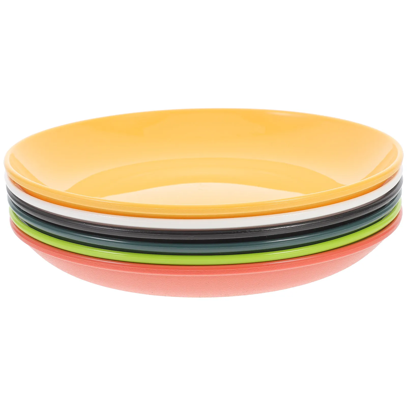 

Набор из 6 многоразовых тарелок из полипропилена, небьющиеся, 8 дюймов, маленькие обеденные тарелки для домашнего использования, легко моются и хранятся.