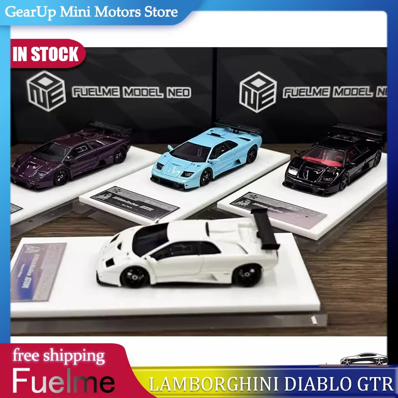 

New In Stock Fuelme 1:64 Lamborghini Diablo Gtr Resin Miniature Diecast Model Lamborghini Sports Car Model Toys Kid Gift