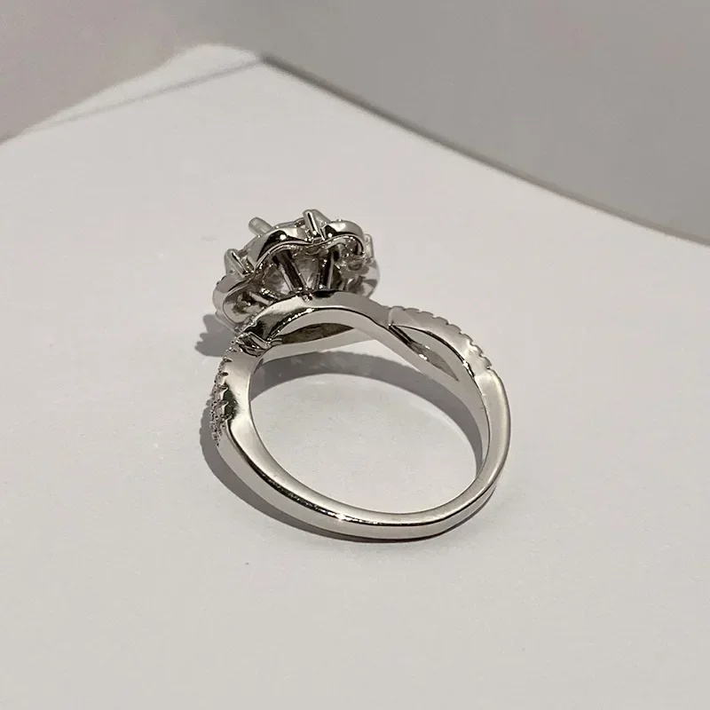 MDLFES Moiss1n الماس نمط اليابانية زهر الكرز المتخصصة فتاة فستان الزفاف الأبيض النحاس مذهب