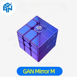 Cubo de espejo magnético Gan 3x3, Cubo de rompecabezas profesional, antiestrés, recubierto de fundición, regalos para niños, cubo Gan Mirror M UV