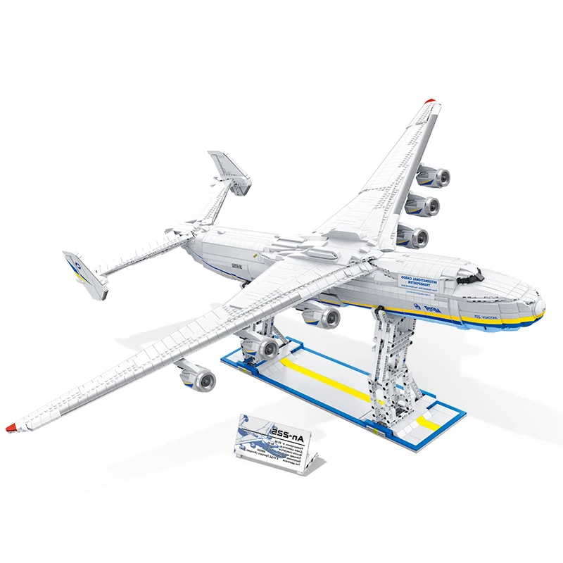 Antonov An-225 "Mriya" montagem de alta dificuldade grande avião modelo blocos de construção tijolos militares brinquedos compatíveis com LEGO