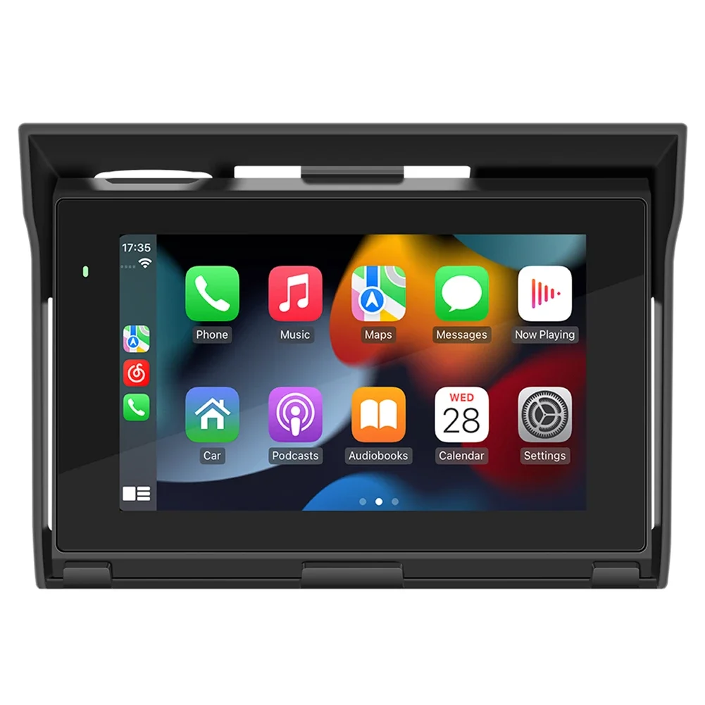 5-inch Motorcycle Navigation Portable MP5 Player Wireless Car Android Car Motorcycle Radio IP65 Waterproof Portable Multimedia