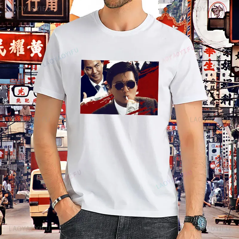 Men Vintage Funy Printed T-shirt A Better Tomorrow (Chow Yun Fat) Tshirs Men Cotton Tshirt Summer Classic Teeshirt Ropa Hombre