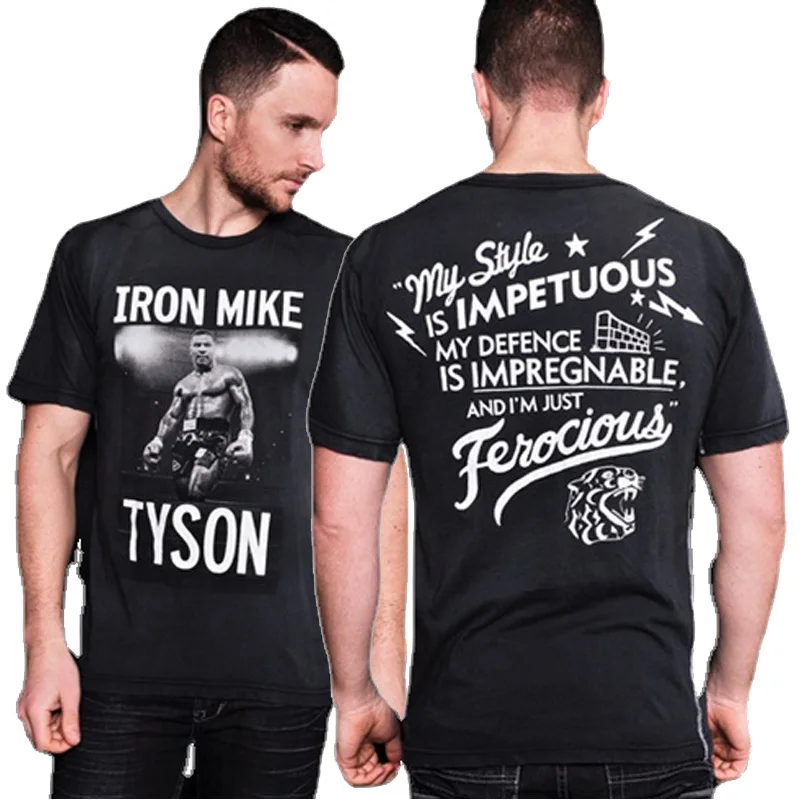 Vintage Mike Tyson Famous Quote Iron Mike Boxing Fans Gift T-Shirt 100% Cotton O-Neck Summer Short Sleeve Casual Mens T-shirt