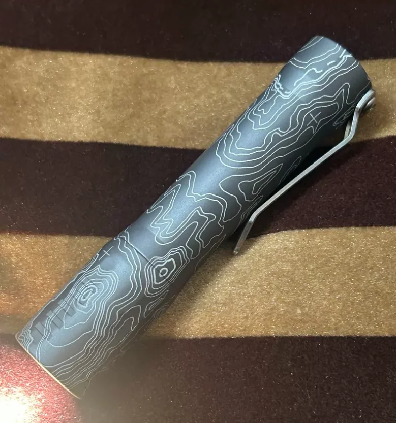 Used EDC TAD flashlight Focus Works F2 TAD Edition Outdoor Tools Strong Light Torch Lamp Decompression Toy