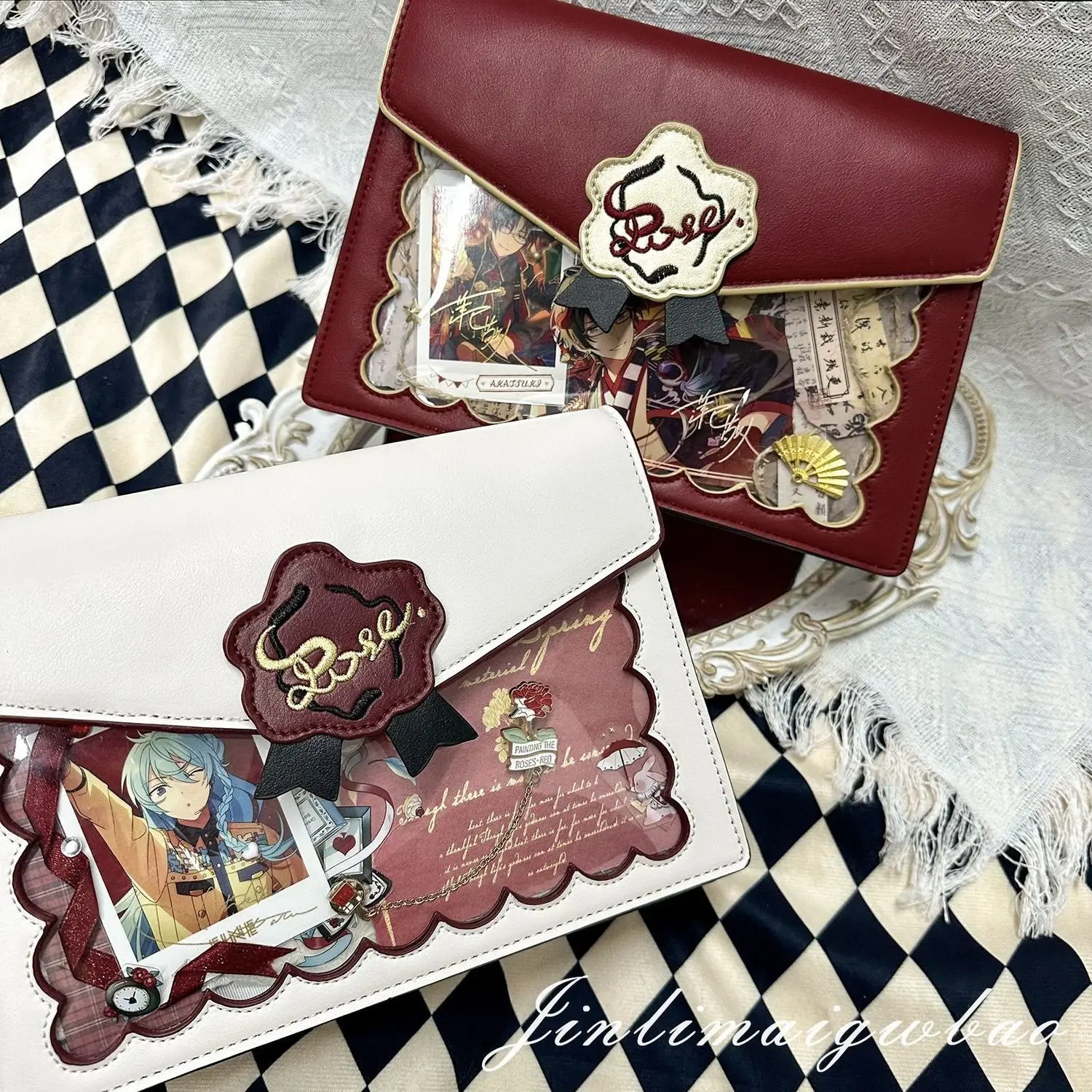 

JIAERDI Sweet Ita Bag Women Lolita Transparent White Crossbody Bag Ladies Harajuku Shoulder Messenger Bag Bolsos Mujer Aesthetic