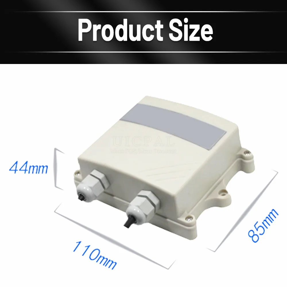 CO Sensor Alarm Soot Gas Pollution Detector Carbon Monoxide Gas Sensor 0-1000ppm RS485 Output Analog 0-5V 0-10V 4-20mA