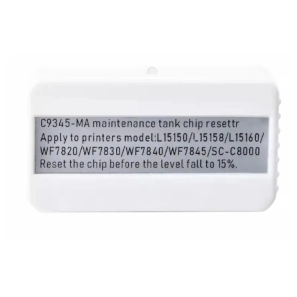 Waste‑Ink Maintenance Box Chip Resetter C9345 For Epson ET‑16150 16600 WF‑7845 7840 L8168 L8188 Printer Reset Chip