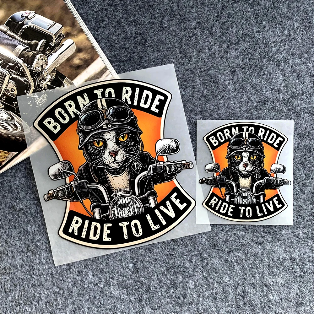 

Cat Rider Motorcycle Accessorie Sticker Motorcycle for KTM MT07 Kawasaki Z900Vespa Accessories Aprilia CB650R PCX S1000RR Harley