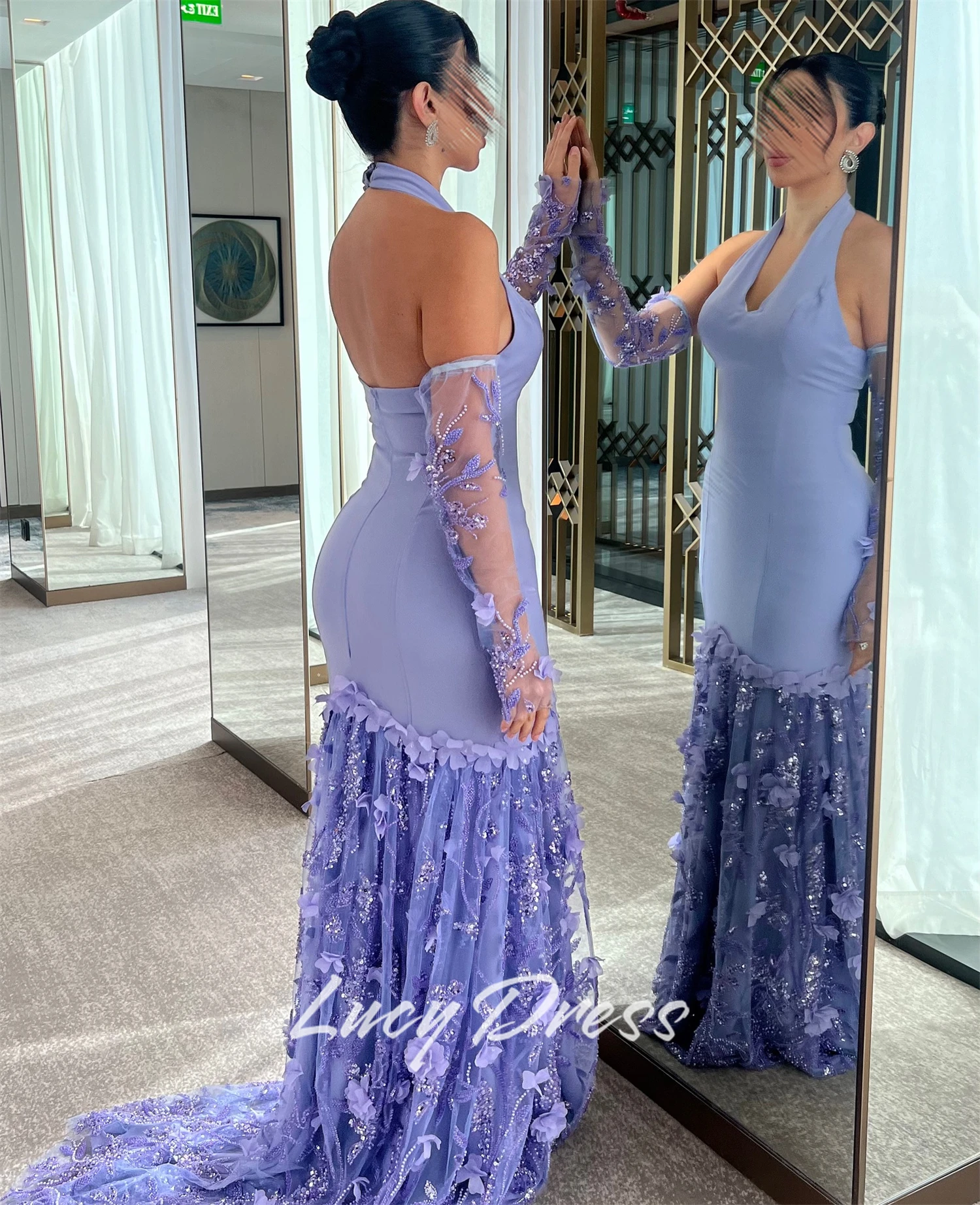 Lucy robes de soirée personnalisées robe de soirée de mariage sirène robe d'occasion spéciale robes d'anniversaire robes de bal de luxe fête