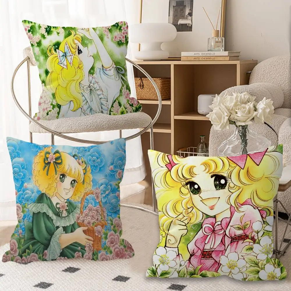 Cartoon Anime women's Candy Sweet pillow cover sofa cushion cover home room decoration children gift