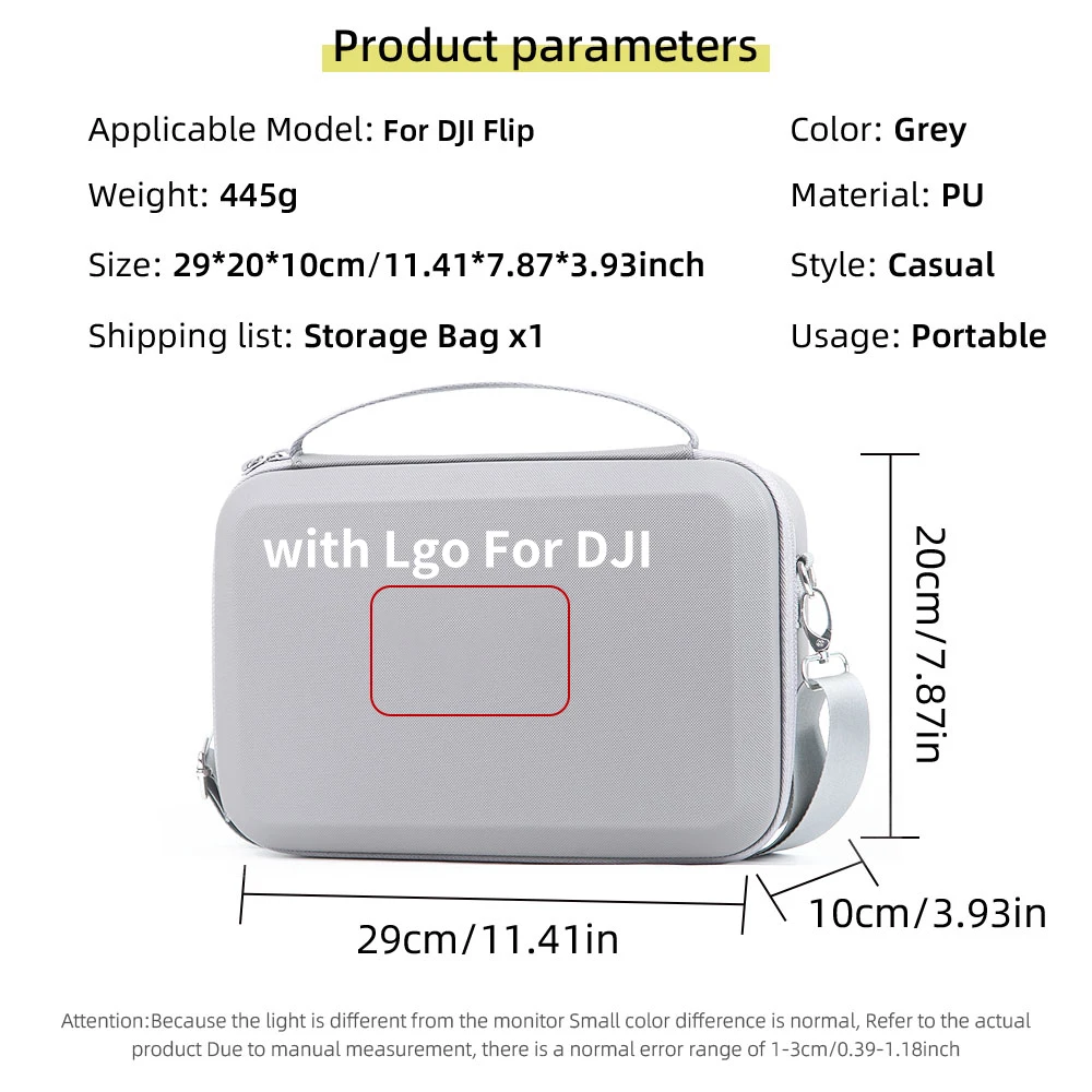 Portable Storage Bag For DJI Flip RC N3 Remote Control Carrying Case Shoulder Standard Box For DJI Flip Drone Accessories