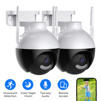 Hiseeu WHD912B 2MP Outdoor Security Camera 1080P HD IP66 Waterproof Color Night Vision AI Human Detection Wireless WiFi Camera