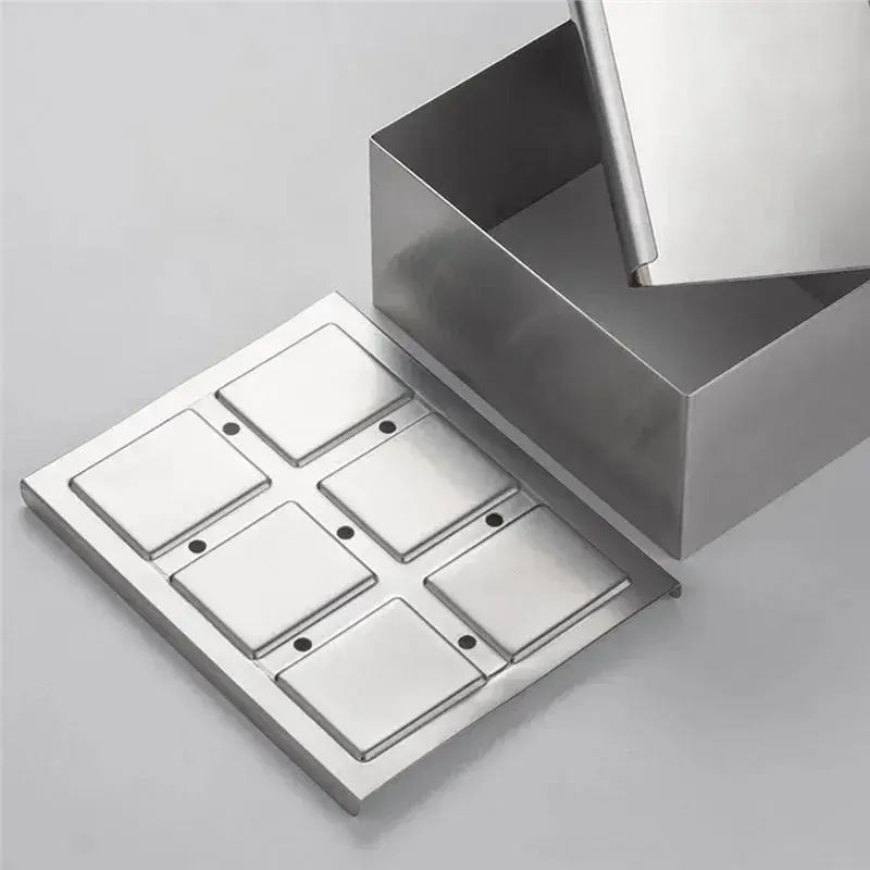 M12K-Tofu Making Mold Stainless Steel Square Tofu DIY Making Mold Convenient Home-Made Tofu Box Kitchen Cooking Tools
