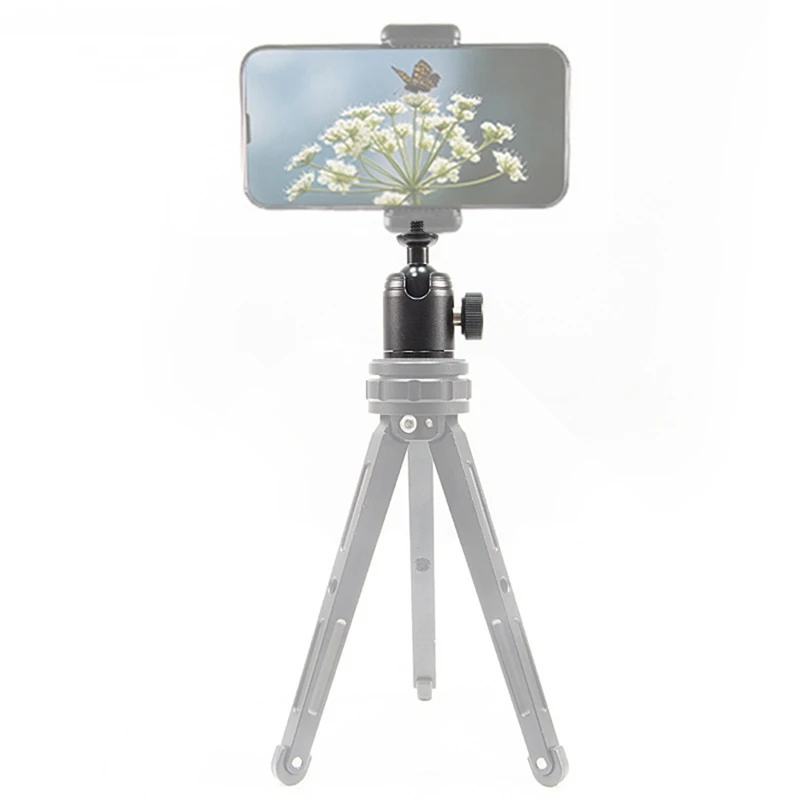 สุดยอดดีลอะลูมินัมอัลลอยมินิหัวทรงกลมหมุนได้สะดวก360องศาขาตั้งกล้องวิดีโอพาโนรามาหัวอุปกรณ์การถ่ายภาพ