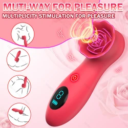 Clitoral Vibrator Vacuum Sucking and Licking Tongue Sex Toy for Women Nipple Vagina Stimulator Pussy Blowjob Female Masturbation