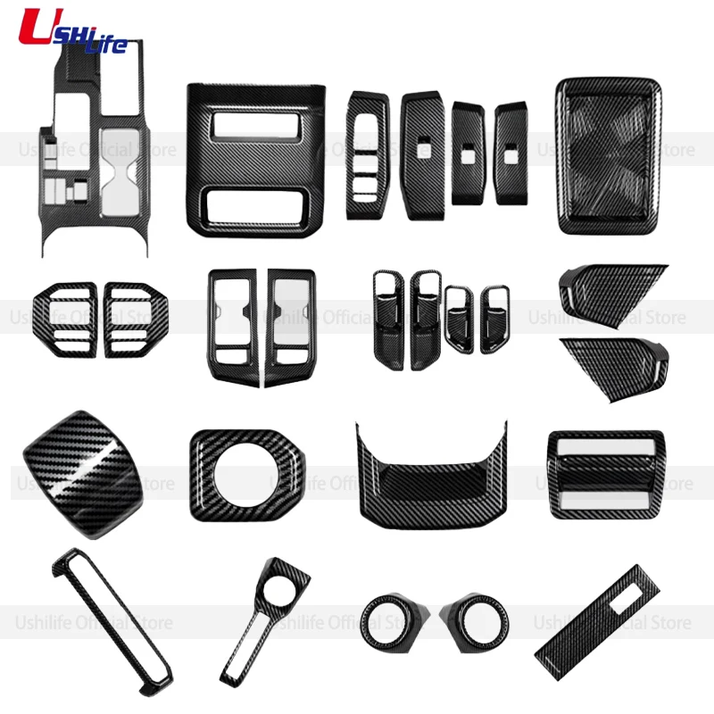 Riloer Rückspiegelabdeckung (Carbon-Optik) Für Toyota Land Cruiser Prado LC250 (2024–2025) – ABS, Klebend, Links/rechts
