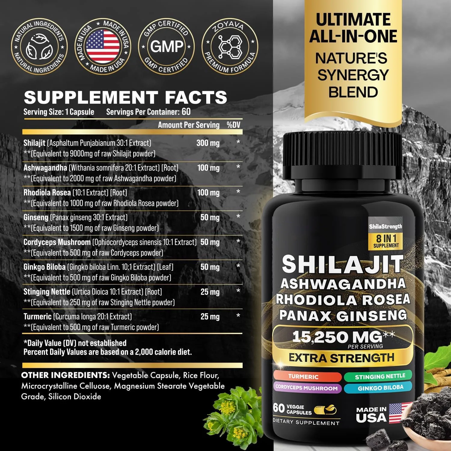 Drive Strength Endurance And Growth Supplement - 120 Capsules per Unit - a Natural Blend for Enhanced Performance And Muscle Rec