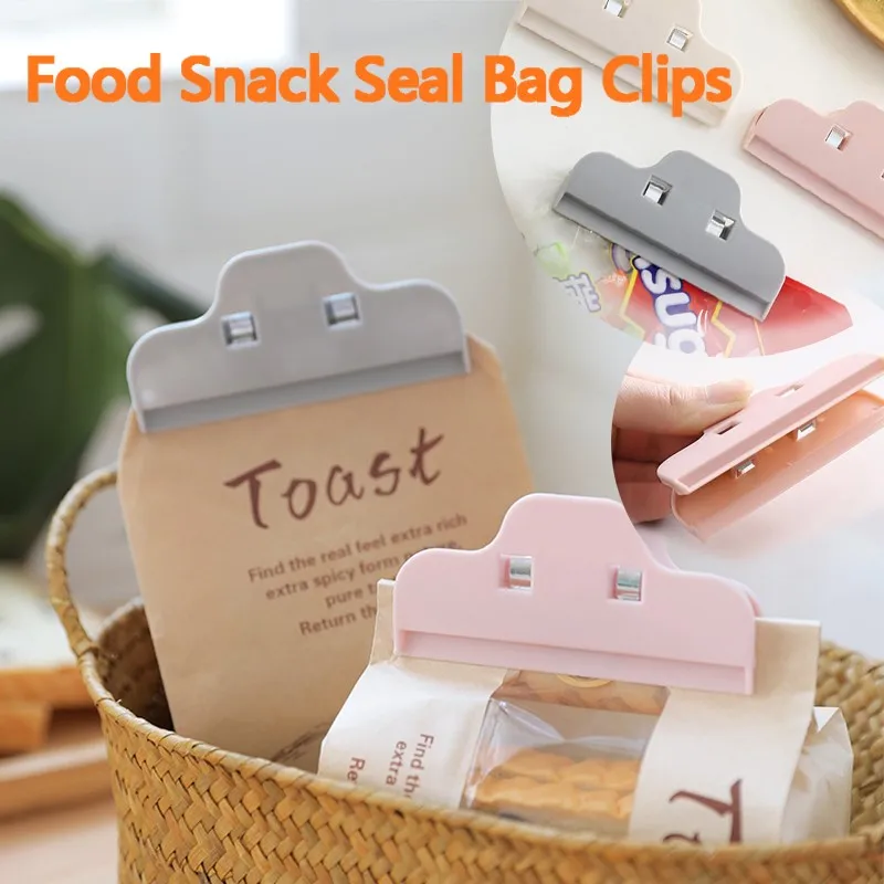 Portable Kitchen Storage Food Snack Seal Sealing Bag Clips Sealer Clamp Plastic Tool Kitchen Gadget