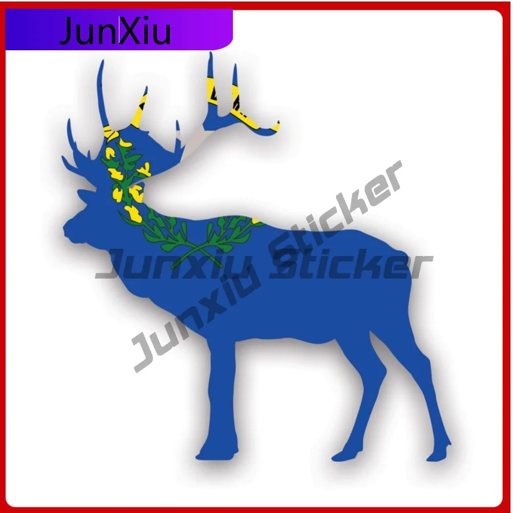 

Nevada Deer Shaped Waterproof Scratch Resistant Cool For Motorcycle Car Window Rear Windshield No Residue Easy Apply Decoration