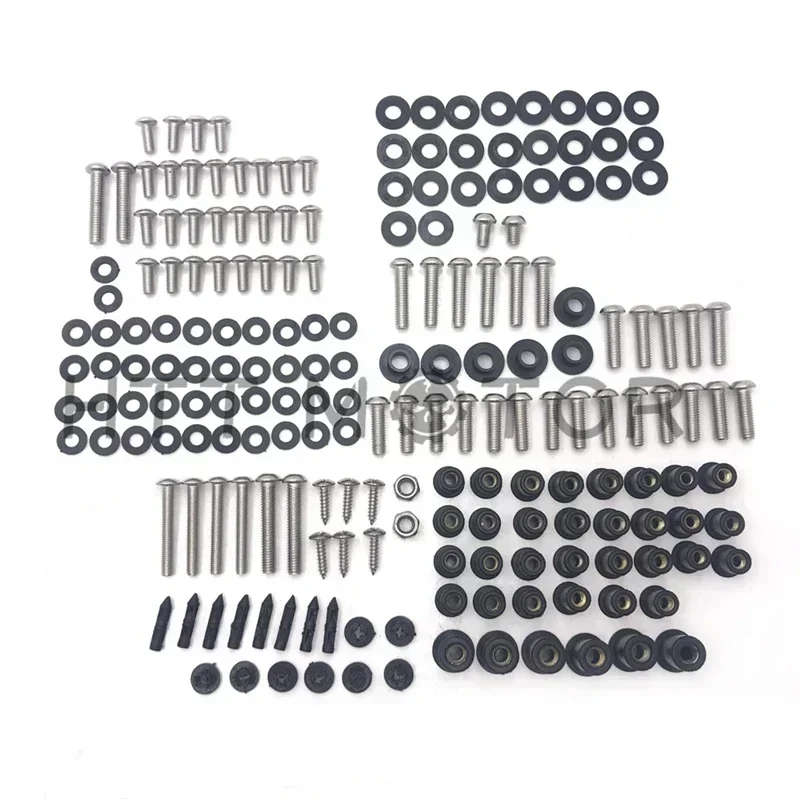 Aftermarket Motorcycle Parts 179 PCs Fairing Bolt Kit Screws Bolts Stainless For Kawasaki 2006-2011 ZX-14
