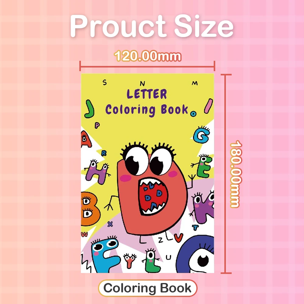 Kit 8pcs Children Coloring Book for Kids Drawing