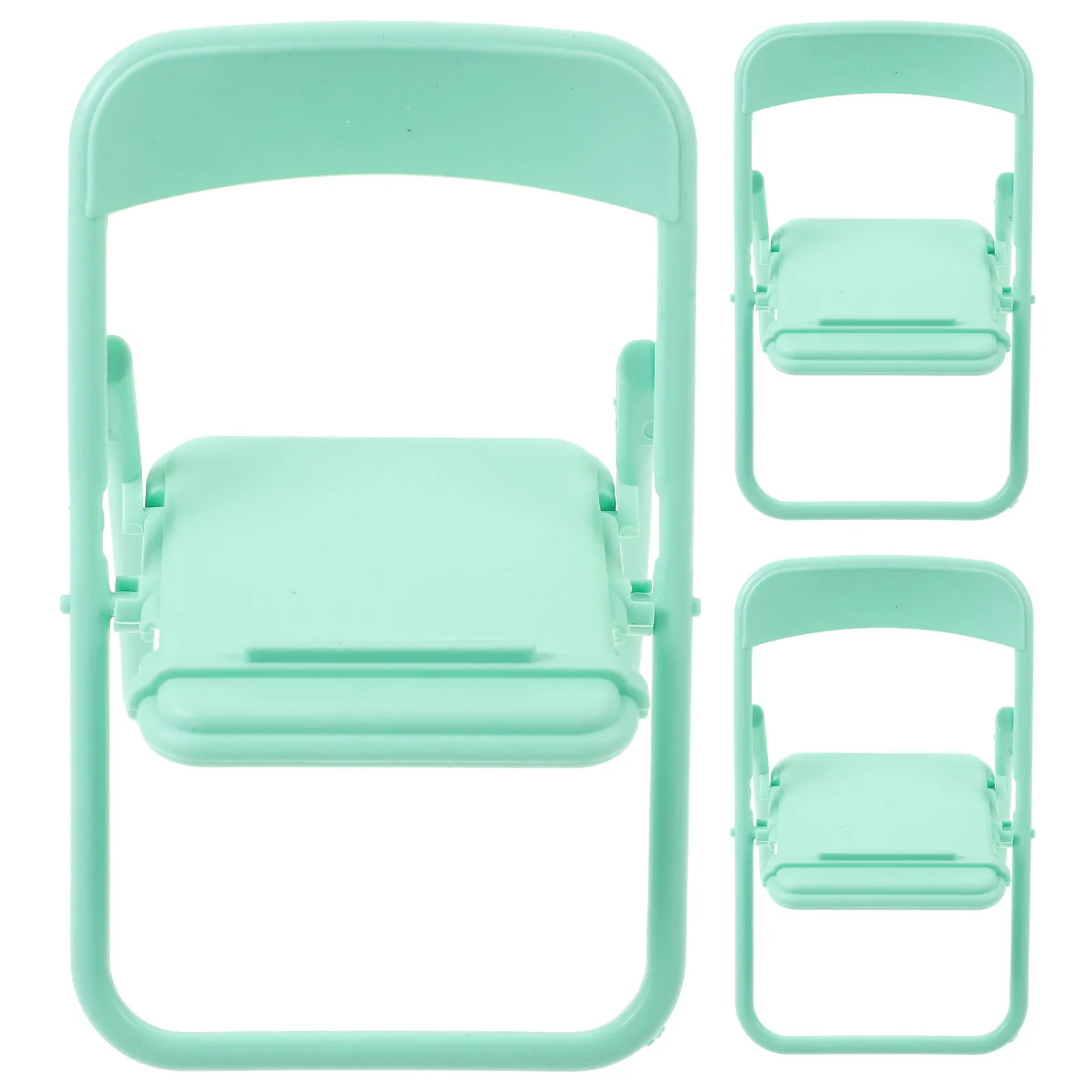

3Pcs Miniature Folding Chairs High Chair for Kids Room Decor Mini House Furniture Mini Chair Crafts Furniture