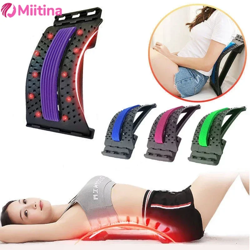 

Lumbar Spine Soother Cushion Waist Belt Lumbar Pain Strain Traction Massager Lumbar Disc Corrector Fitness Equipment Back