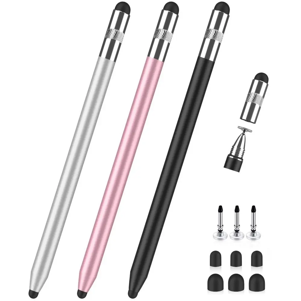 

Professional 3-in-1 Metal Stylus Pen High Sensitivity Touch Screen Pen No Bluetooth Capacitive Touch Pencil Universal