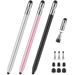 Professional 3-in-1 Metal Stylus Pen High Sensitivity Touch Screen Pen No Bluetooth Capacitive Touch Pencil Universal
