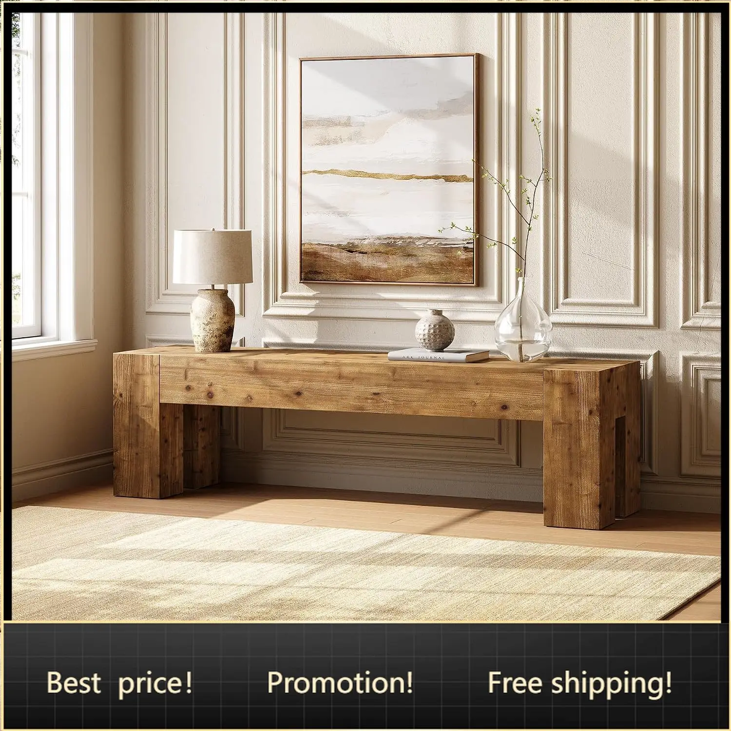 Timber Television Console Stand