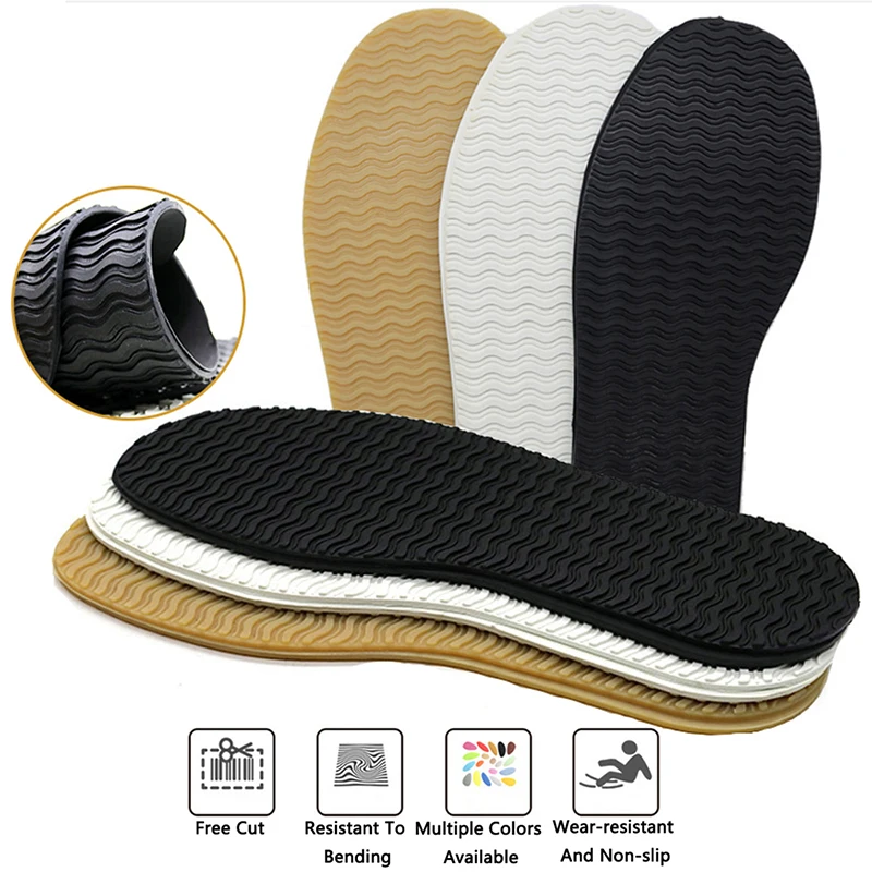 Gummi-Vollsohlen für Schuhe, Außensohlen, Einlegesohlen, rutschfest, Bodengriff, Sohlenschutz, Sneaker, Reparaturarbeiter, Schuh, selbstklebende Pads – Detail 1