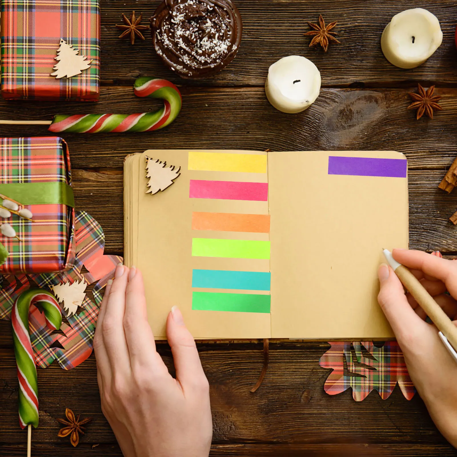 

48pcs Rainbow Color Washi Tapes Solid Color Adhesive Paper For Gift Wrapping Decorative Tape Diy Hand Account Scrapbooking