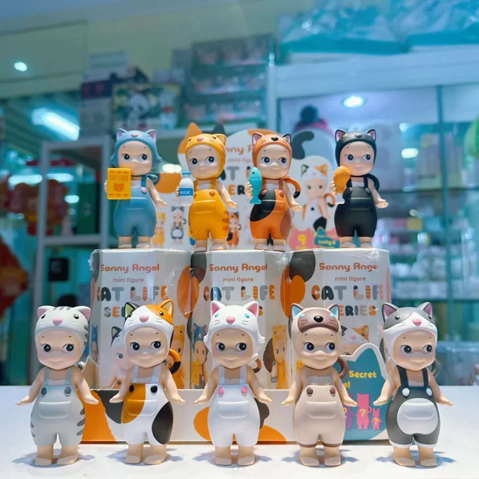 Meow Meow Daily Angel Series Cat Blind Box Trendy Play Doll Desktop Cartoon Creative Ornament Handmade Mysterious Box Girl Gift