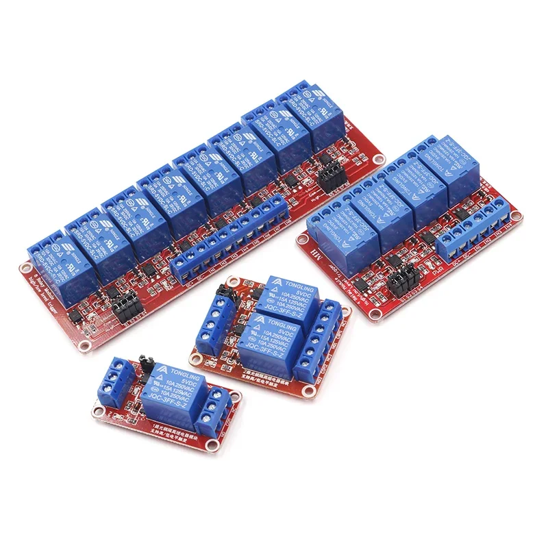 1 2 4 8 Channel 5V 12V Relay Module Board Shield with Optocoupler Support High and Low Level Trigger forArduino