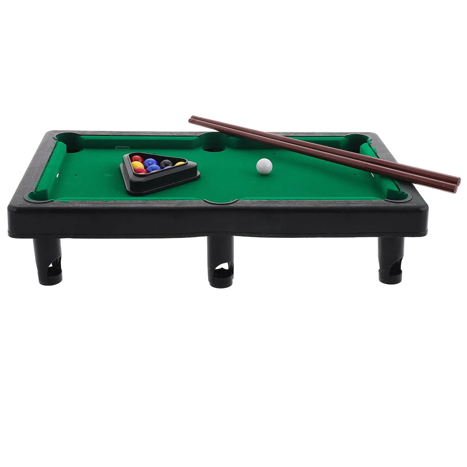 

1Set Mini Pool Table for 's Billiards Table Desktop Game Set Develops Hand Eye Coordination Safe Portable Play