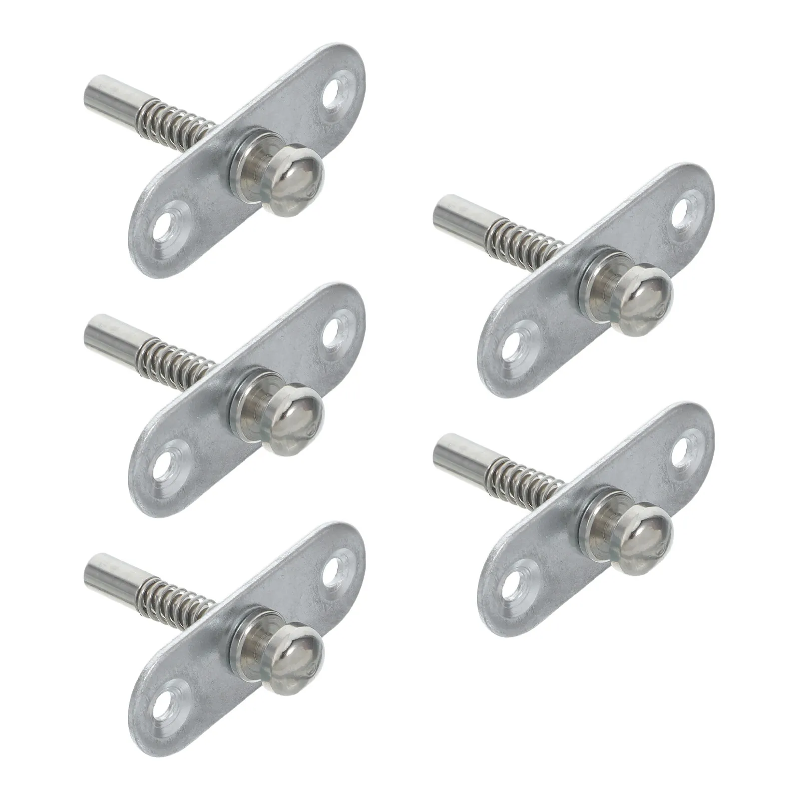 

5Pcs Stainless Steel Crib Hardware Replacement Kit Spring Loaded Latch Pins Baby Bed Screws Barrel Nuts Quick Release Locking