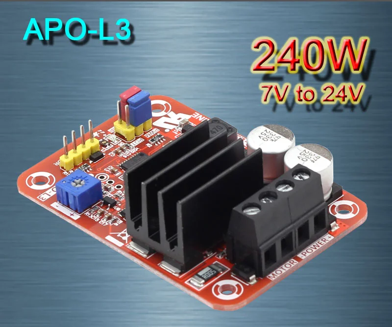 APO-L3 three-function DC brush motor PWM controller Electrical regulator 240W7V24V