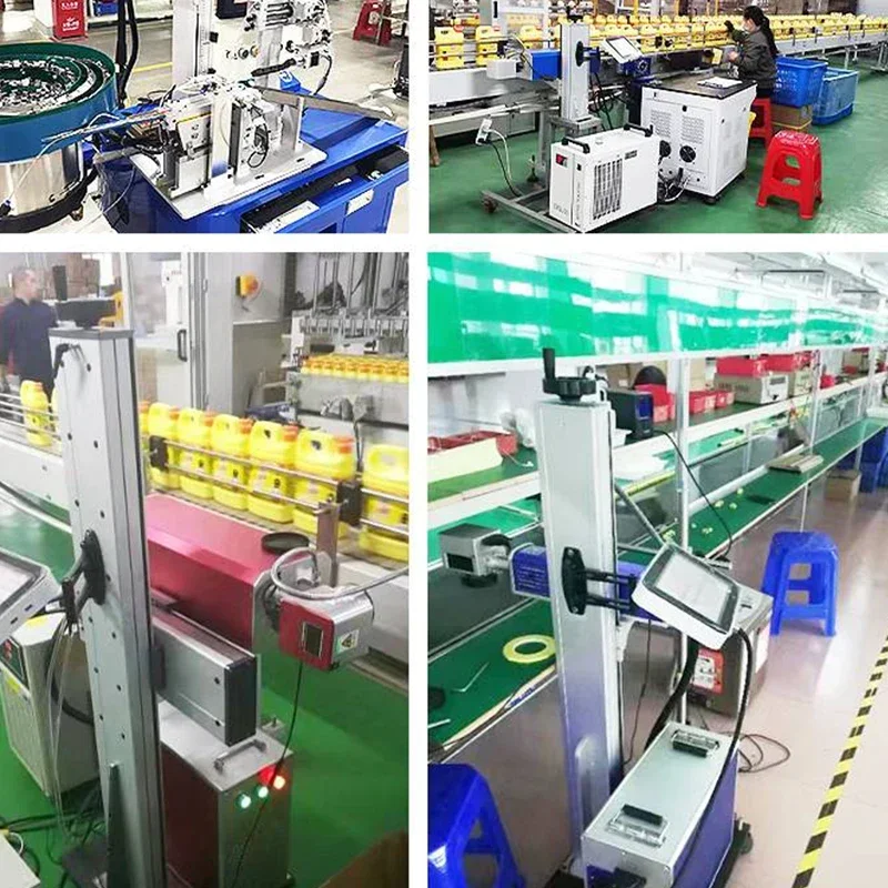 New Electric Laser Engraving Machine Optical Fiber Laser Marking Machine Stainless Steel UV Fully Automatic Laser Marking Metal