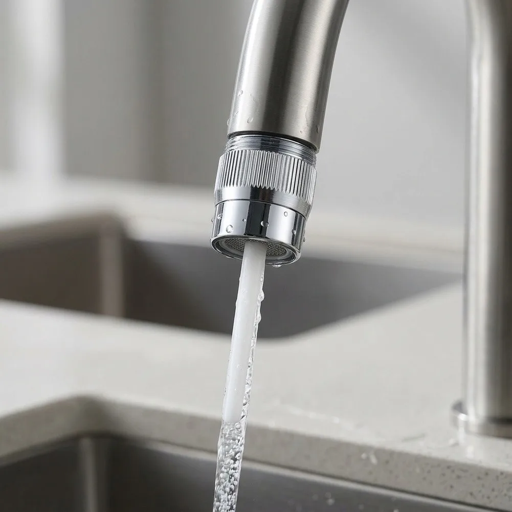 Bathroom Faucet Aerator Water Saving Tap Head Bathroom Kitchen Chrome Finish Resistant for versatile Function Bathroom